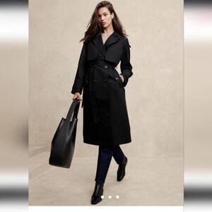 Banana Republic Black Trench Coat